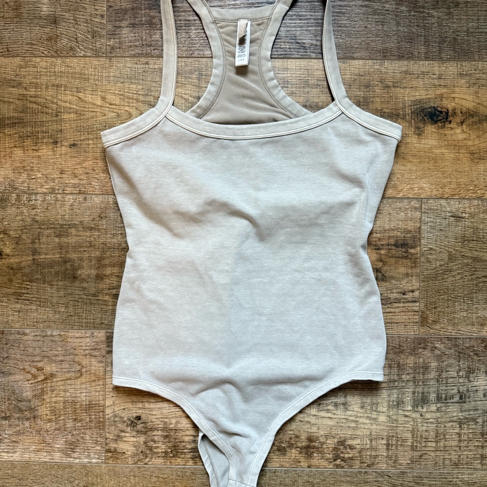 SKIMS Outdoor Bodysuit in Stone